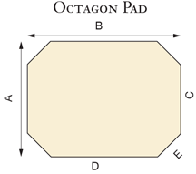 Octagon Hearth Pad Diagram