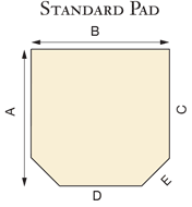 Standard Hearth Pad Diagram