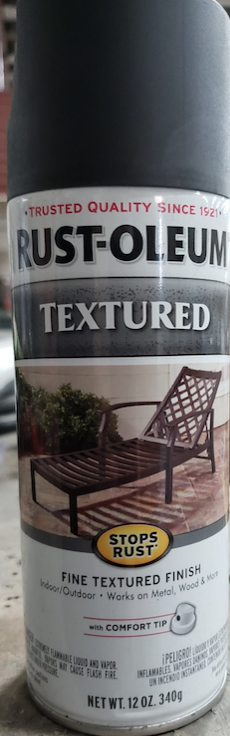 Can of Rust-oleum Textured Finish Paint